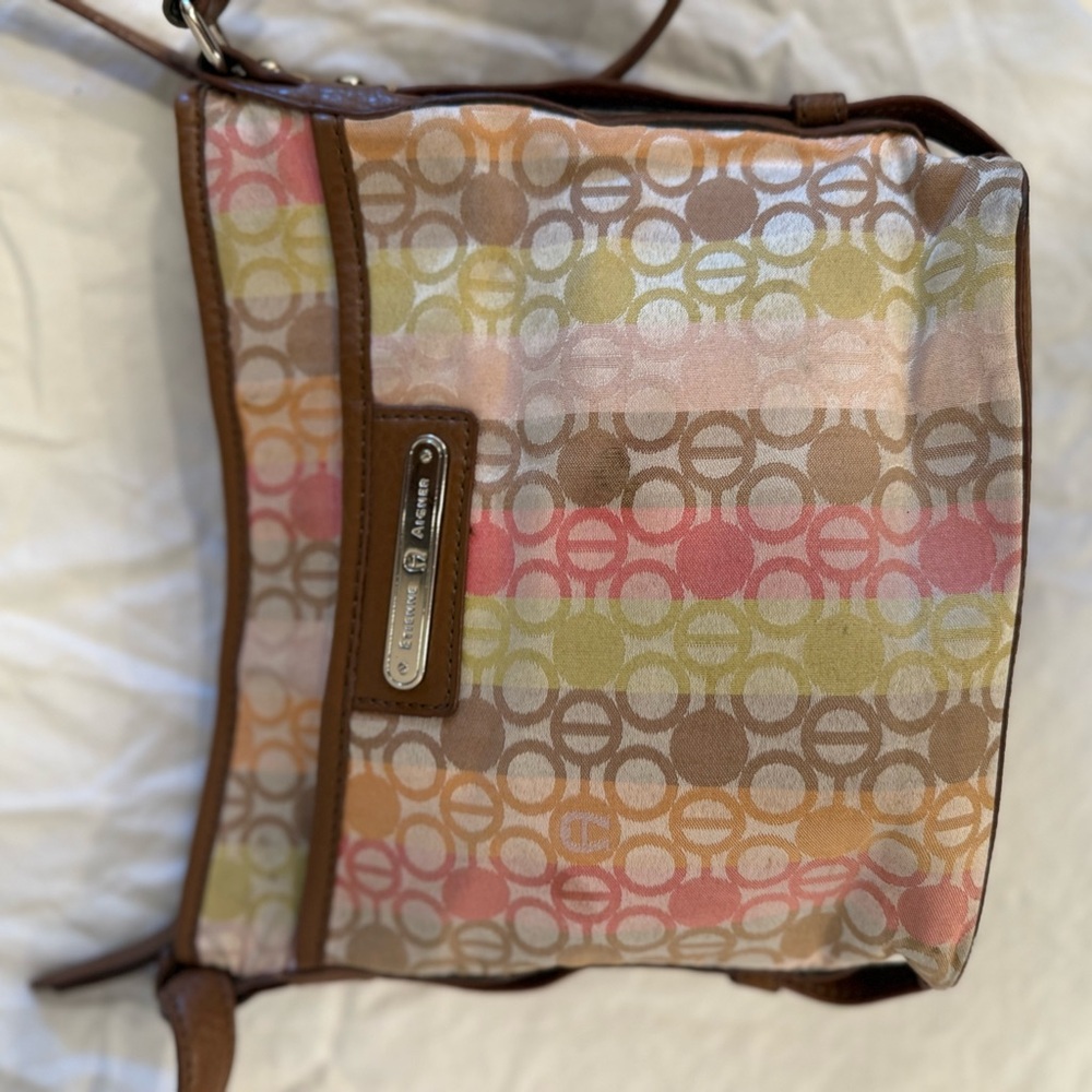 Etienne Aigner Multicolor Patterned Crossbody Bag - image 3